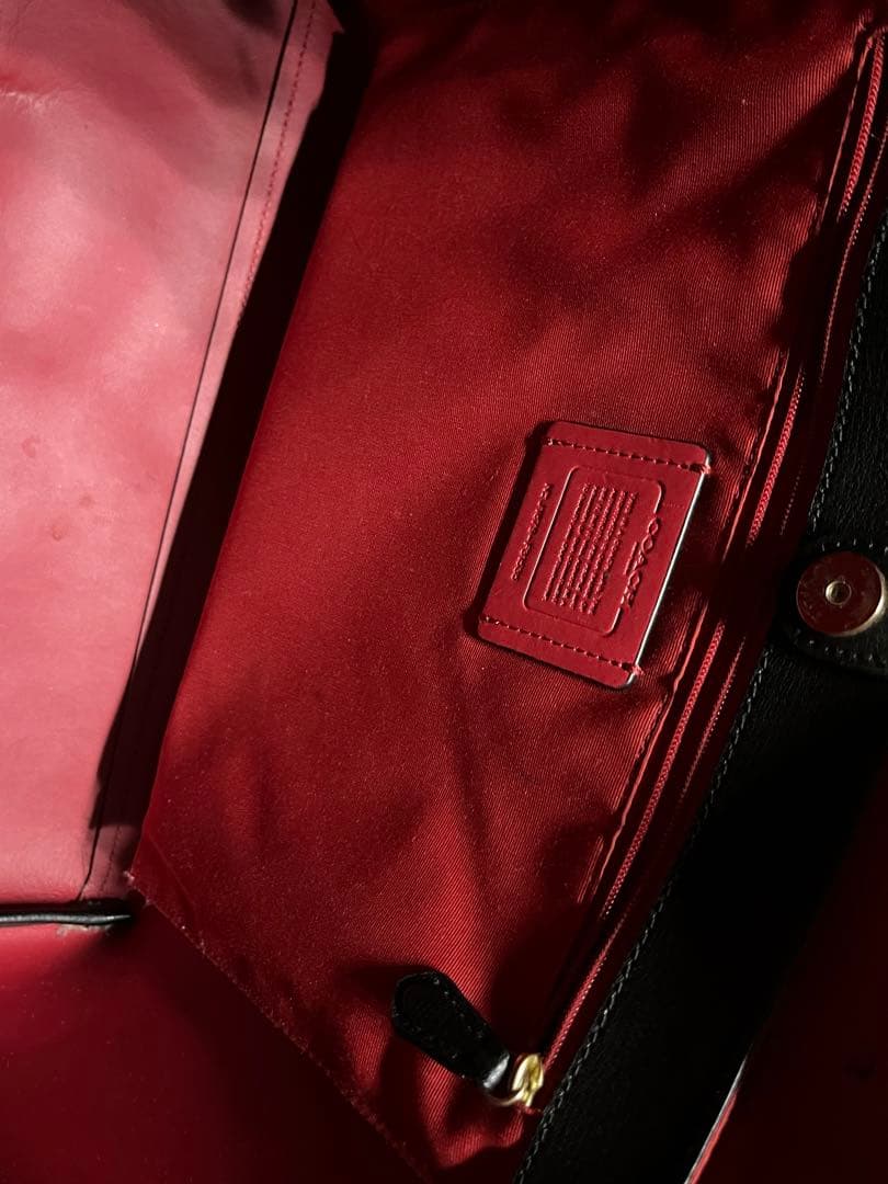 ブランド品SALE！coach ブラック レッド　　バッグ