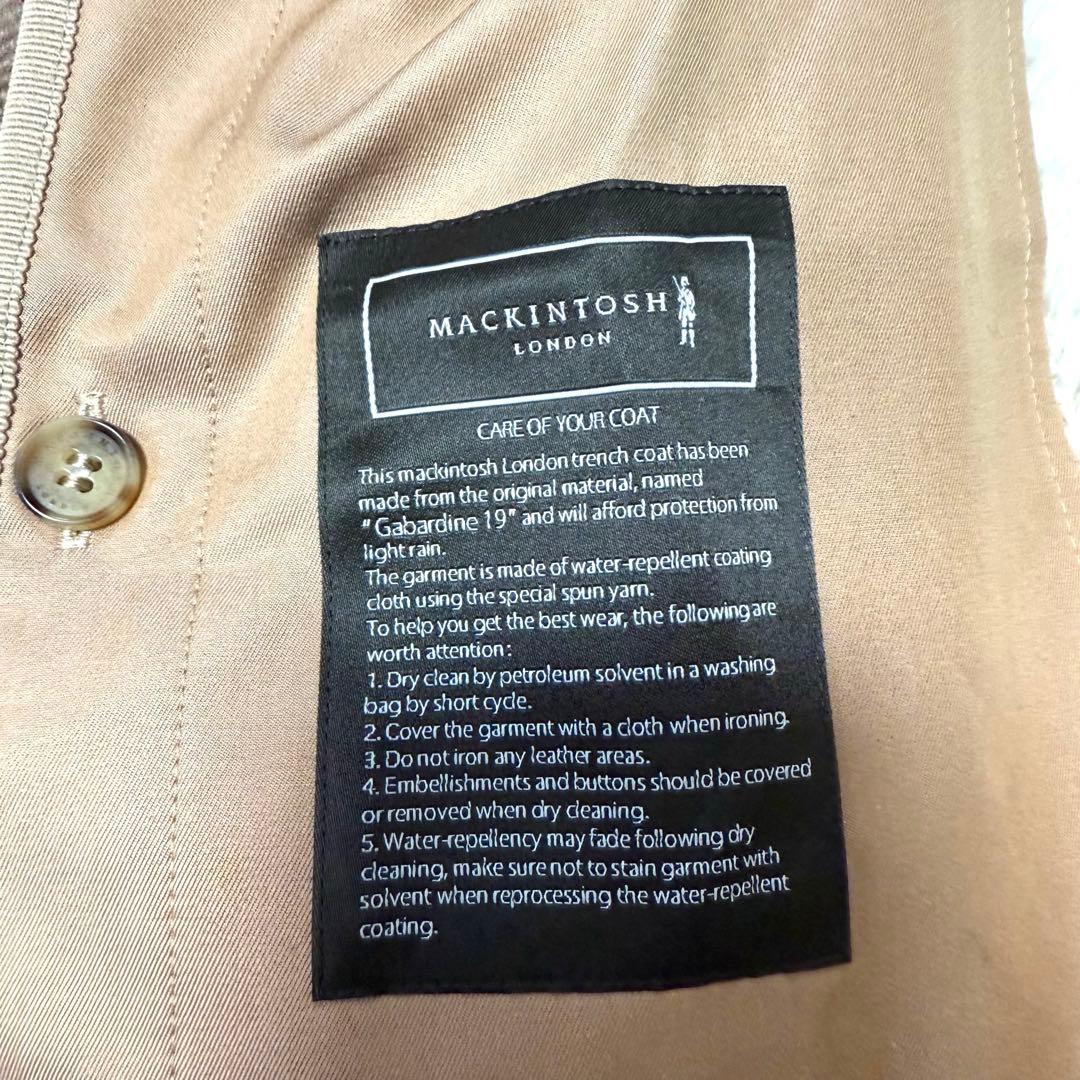 週末値下げ【美品】マッキントッシュ　ウールライナー付きトレンチコート　ベージュ