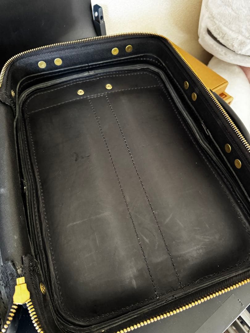 HERZ ビートルランドセル　リュック　黒革