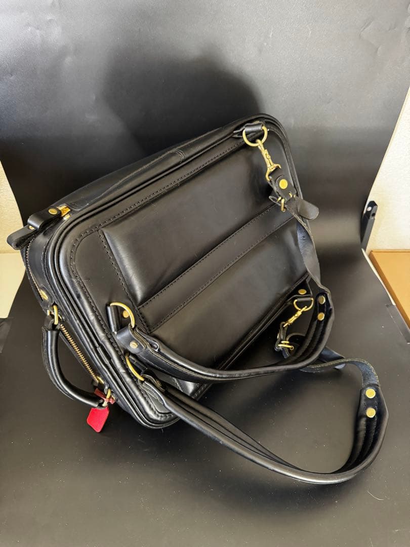 HERZ ビートルランドセル　リュック　黒革