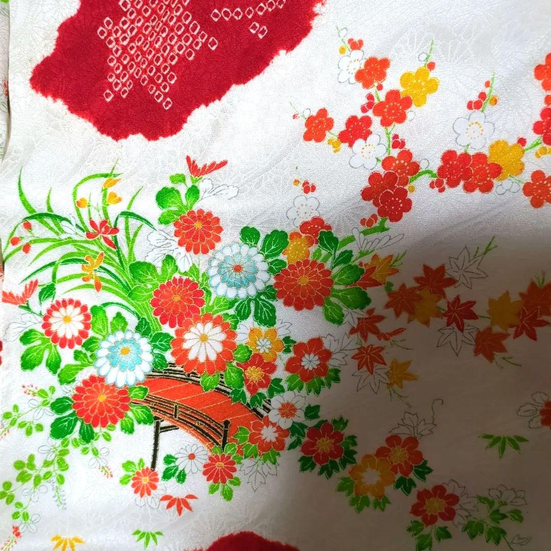いおつむちゃんさん美品最高級品手描友禅綸子京呉服七五三着物長襦袢小物セット