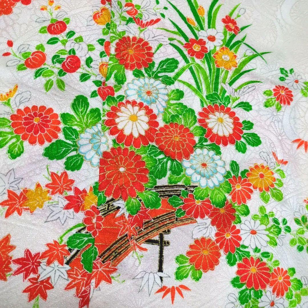 いおつむちゃんさん美品最高級品手描友禅綸子京呉服七五三着物長襦袢小物セット