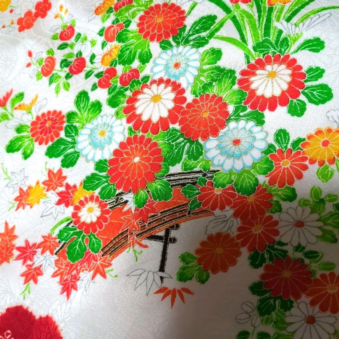 いおつむちゃんさん美品最高級品手描友禅綸子京呉服七五三着物長襦袢小物セット