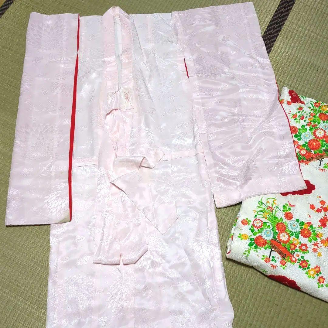 いおつむちゃんさん美品最高級品手描友禅綸子京呉服七五三着物長襦袢小物セット