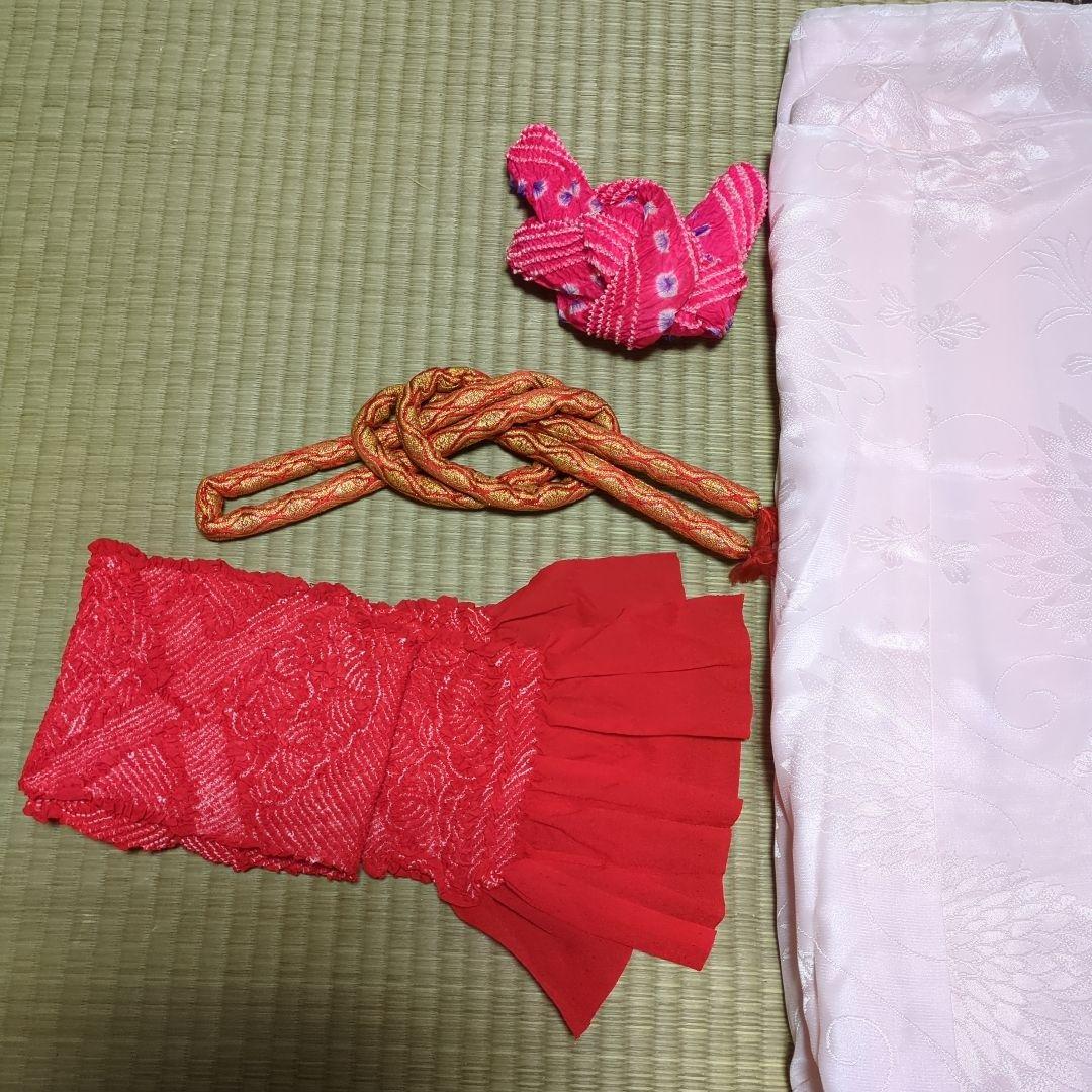 いおつむちゃんさん美品最高級品手描友禅綸子京呉服七五三着物長襦袢小物セット