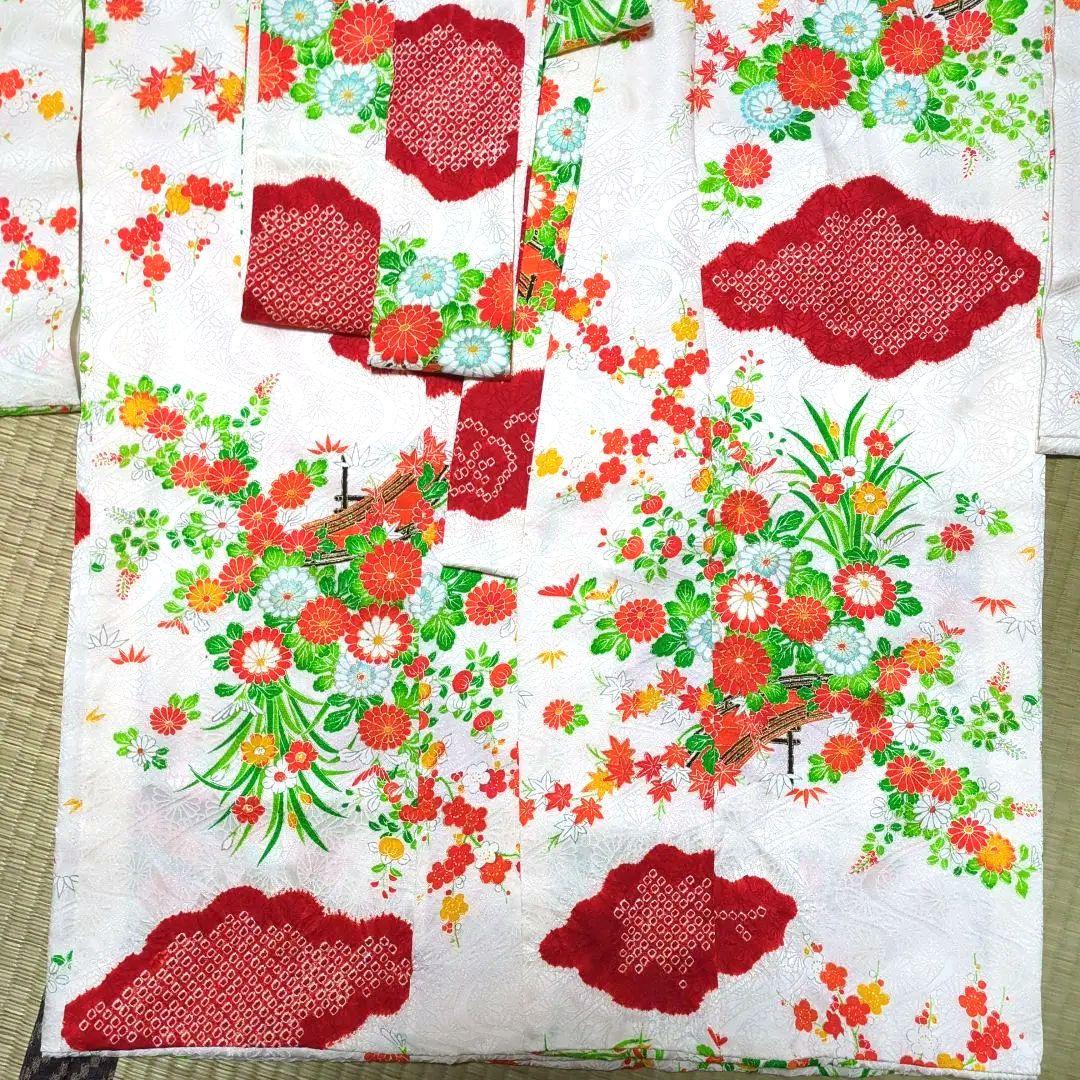 いおつむちゃんさん美品最高級品手描友禅綸子京呉服七五三着物長襦袢小物セット