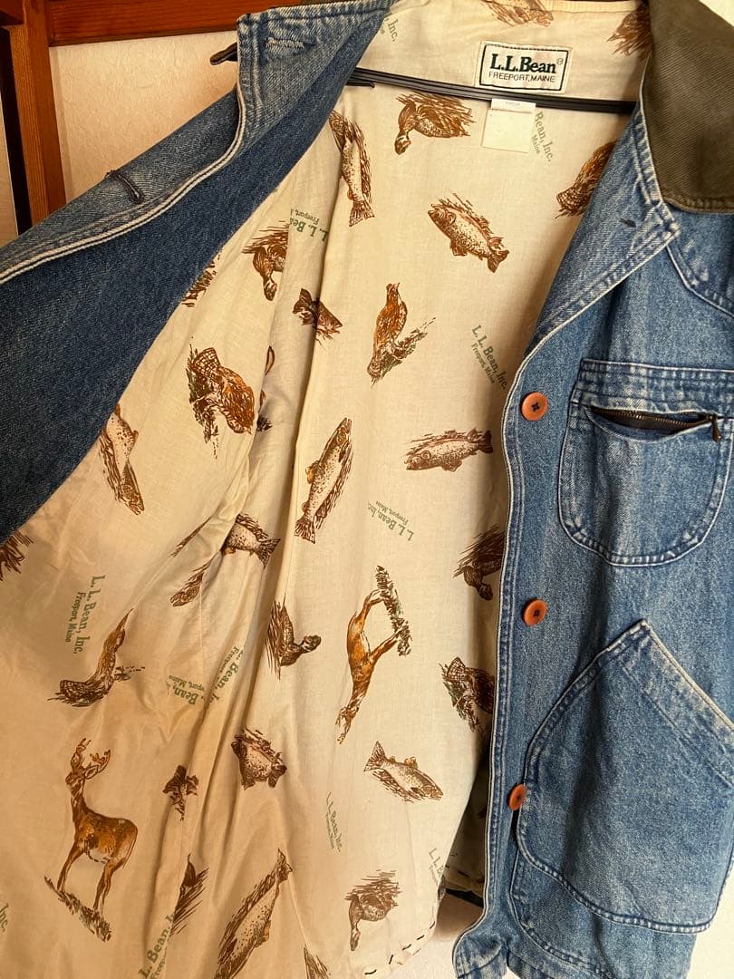 引越し為値下げ可能❗️L.L.Bean デニムジャケット　カバーオール　USA製