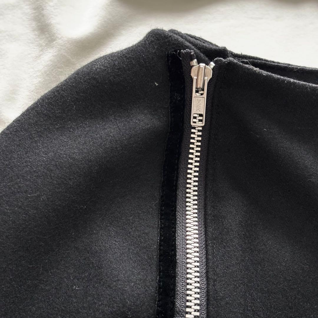 極美品☆T.KUNITOMO ロングコート　ウール　ケープ　　ブラック　クニトモ