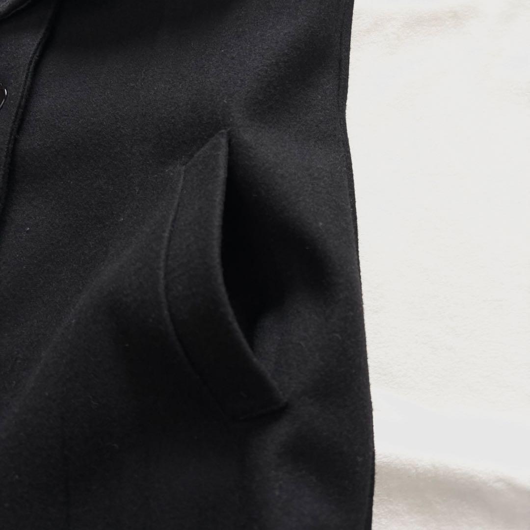 極美品☆T.KUNITOMO ロングコート　ウール　ケープ　　ブラック　クニトモ