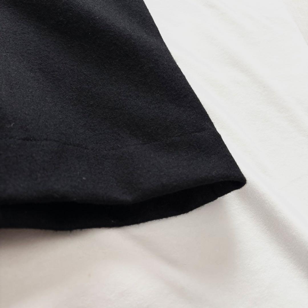 極美品☆T.KUNITOMO ロングコート　ウール　ケープ　　ブラック　クニトモ