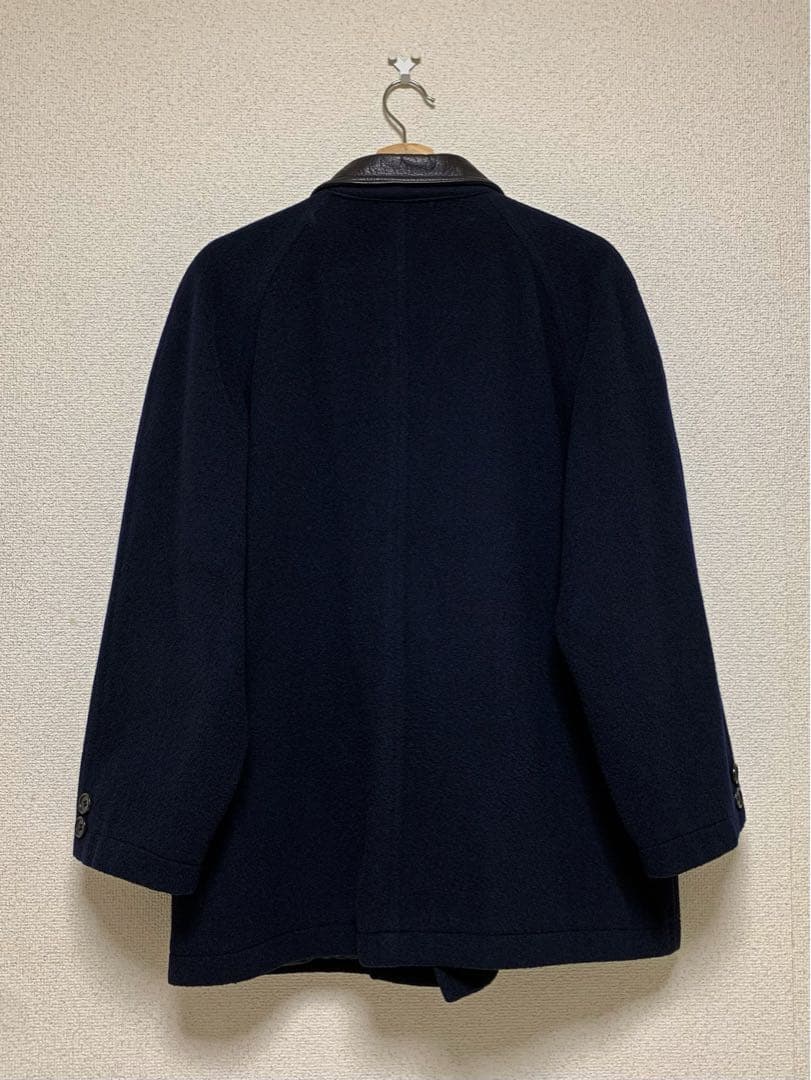 WOOD LANDER 90s 襟レザー ジャケット カシミヤ miumiu