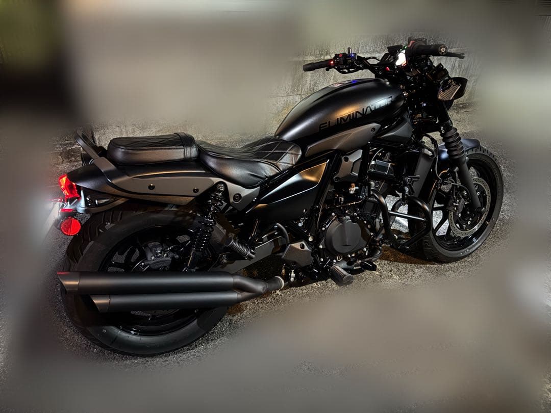 ド*ル様 エリミネーター400 ワンオフマフラー 2本出し スリップオン