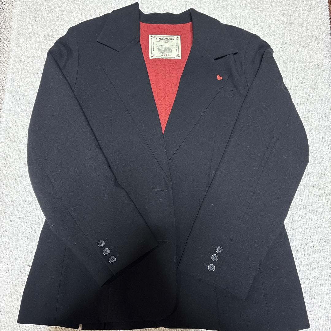 tina:jojun ハート刺繍入りテーラードジャケット