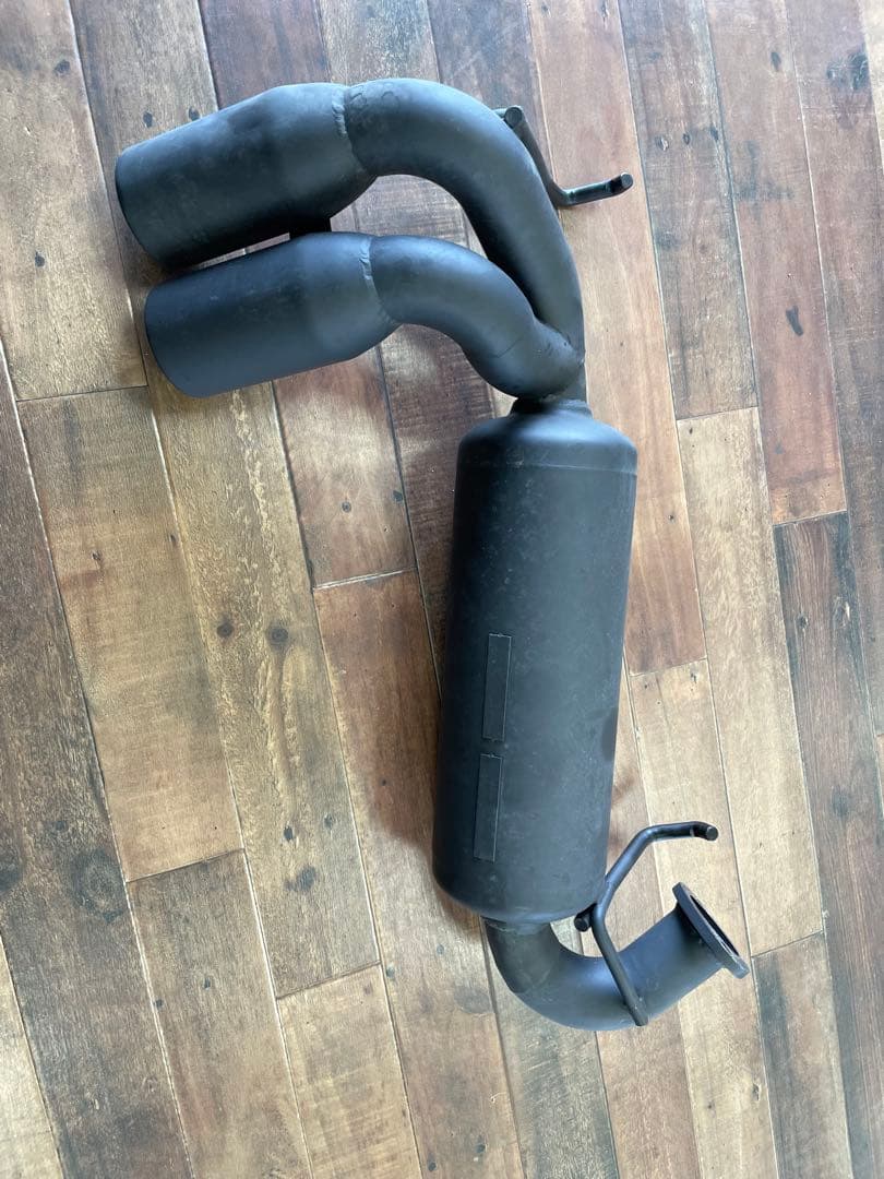 ピ*ポ様 ジムニーリアマフラー タイプ2 ダブルエンド マットブラック　シーエル