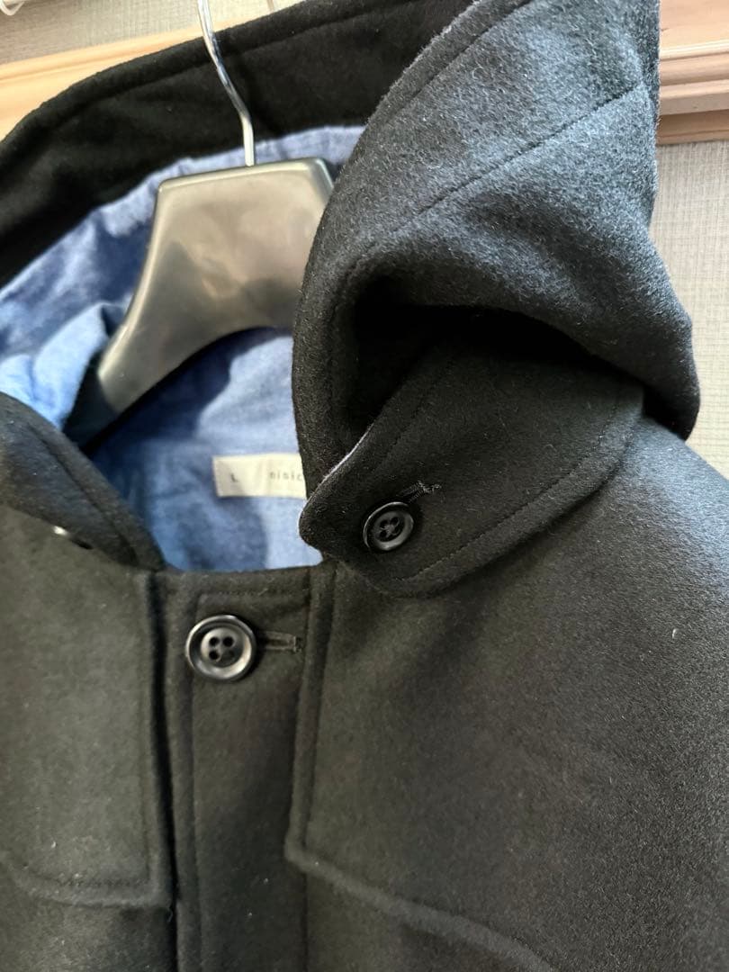 nisica ニシカ ダッフルコート ウールコート ブラック 美品