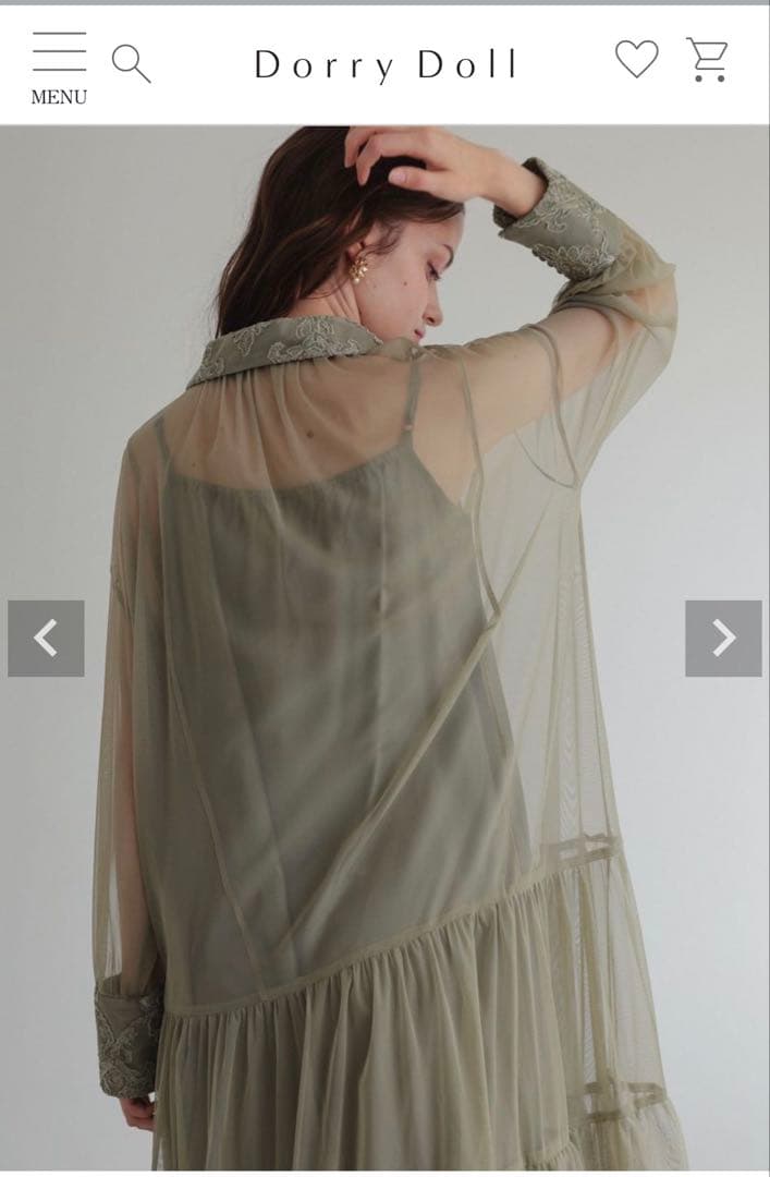Dorry Doll デザインカラーモールレースドレス