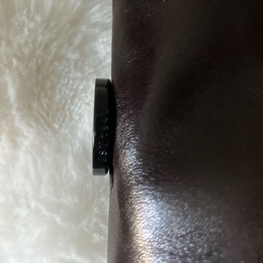 コーチCOACH革レザートレンチコート ダークブラウン⭐︎裏地シルク100%美品