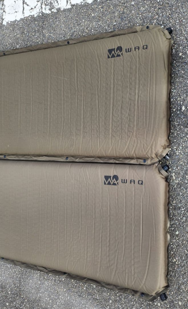 WAQ インフレータブルマット　8cm 2個セット オリーブ