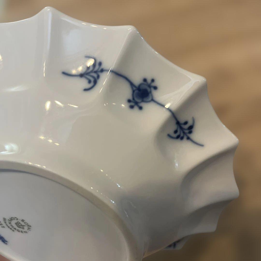 ロイヤルコペンハーゲン　ブルーフルーテッド　プレイン　シェルディッシュ　ボウル