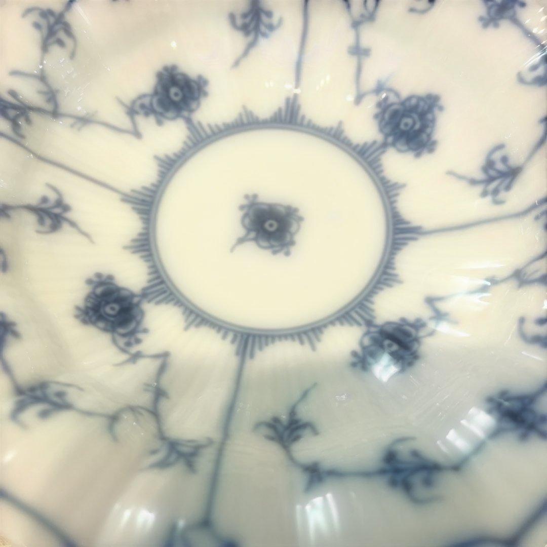 ロイヤルコペンハーゲン　ブルーフルーテッド　プレイン　シェルディッシュ　ボウル