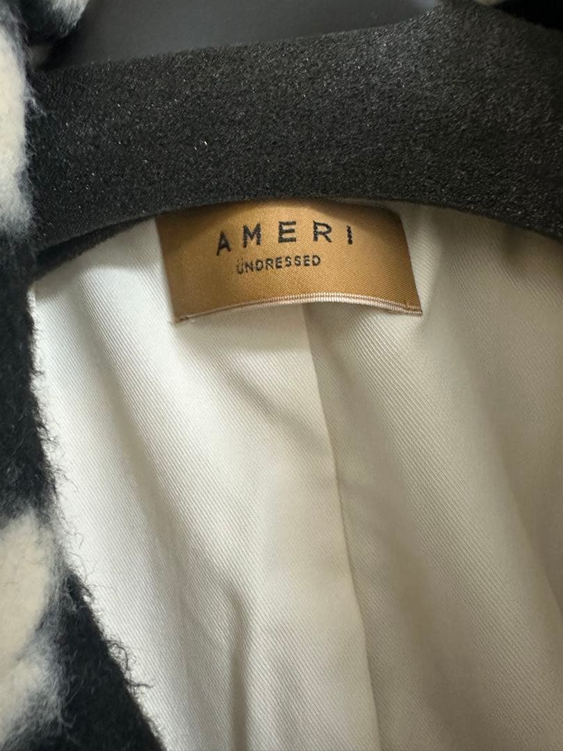 ジャケット・アウター AMERI UND SHADOW FLOWER WOOL COAT