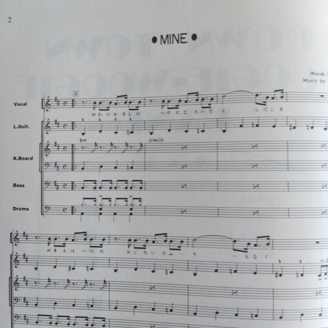 ダウン・タウン・ブギウギ・バンド　ロックンバンドスコア　バンドスコア