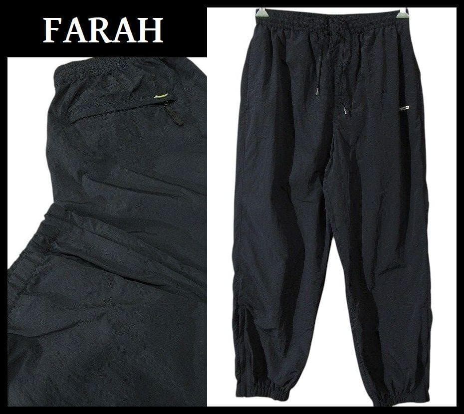 専用　24ss ファーラー 超軽量 ナイロン 裏地メッシュ ジョガー パンツ 黒