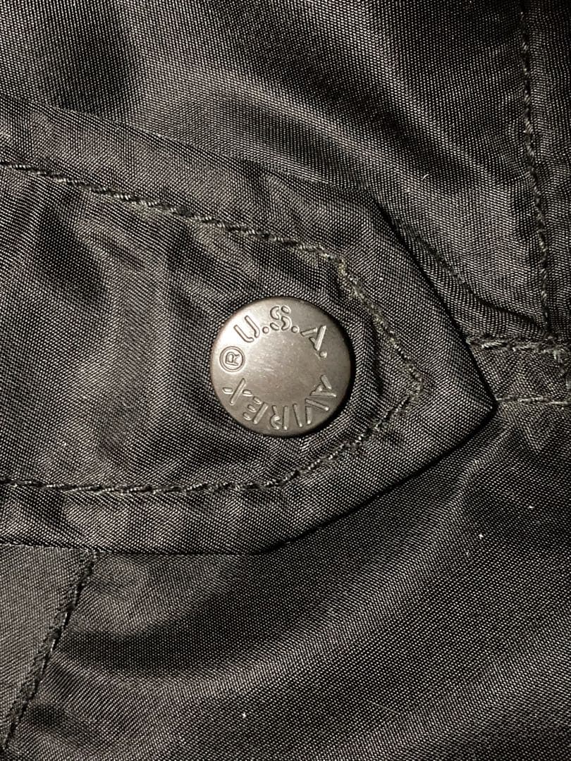 〈古着〉AVIREX L-2 BLACK ACE フライトジャケット 中綿無し