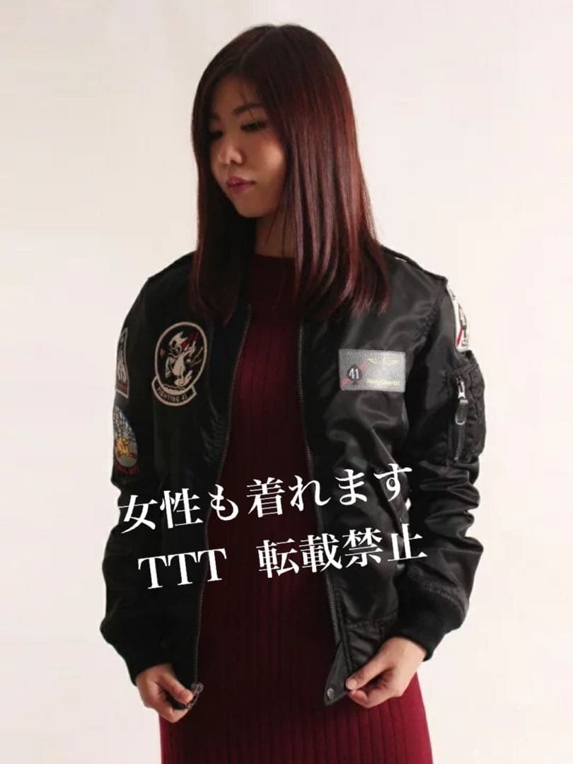 〈古着〉AVIREX L-2 BLACK ACE フライトジャケット 中綿無し