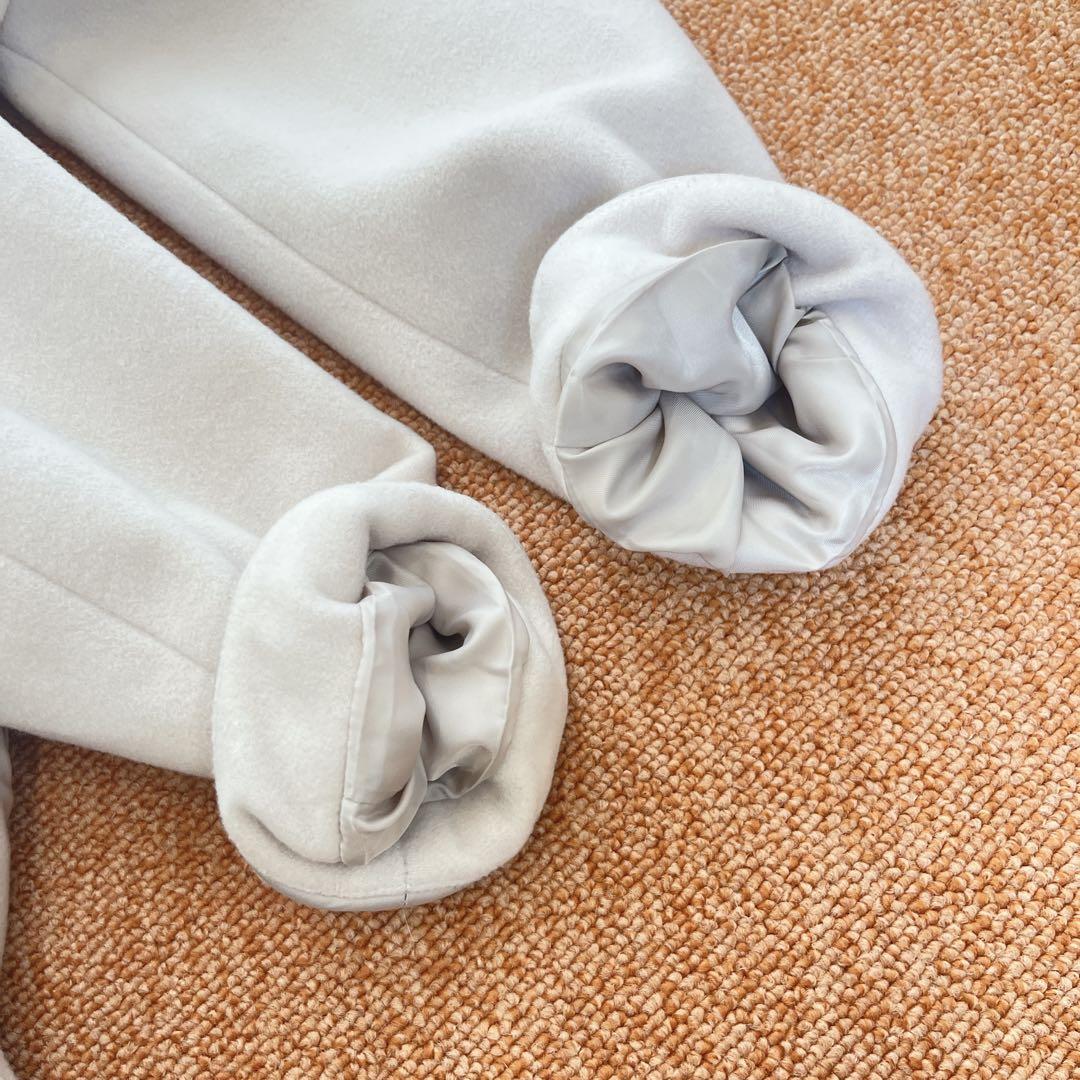 ビアッジョブルー ショールカラー ベルト付きロングコート ガウン イタリア生地