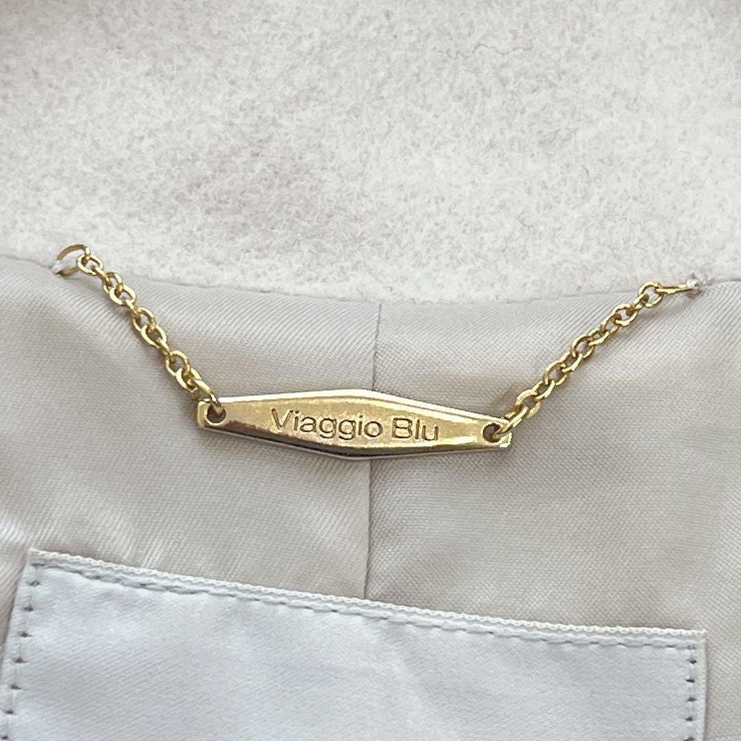 ビアッジョブルー ショールカラー ベルト付きロングコート ガウン イタリア生地