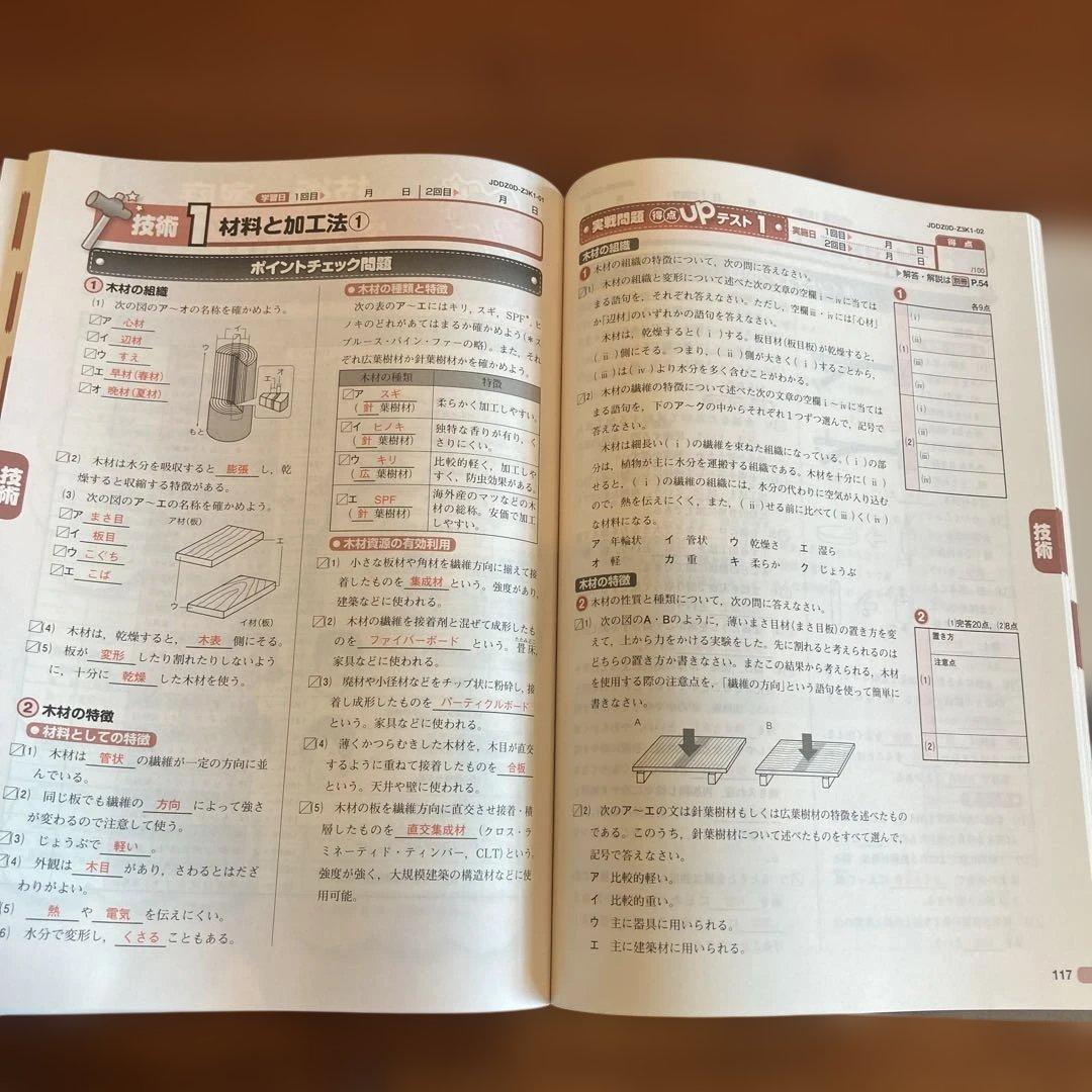 【中学3年間使用・定期テスト対策・美品】Z-KAI 実技4教科マスターBOOK