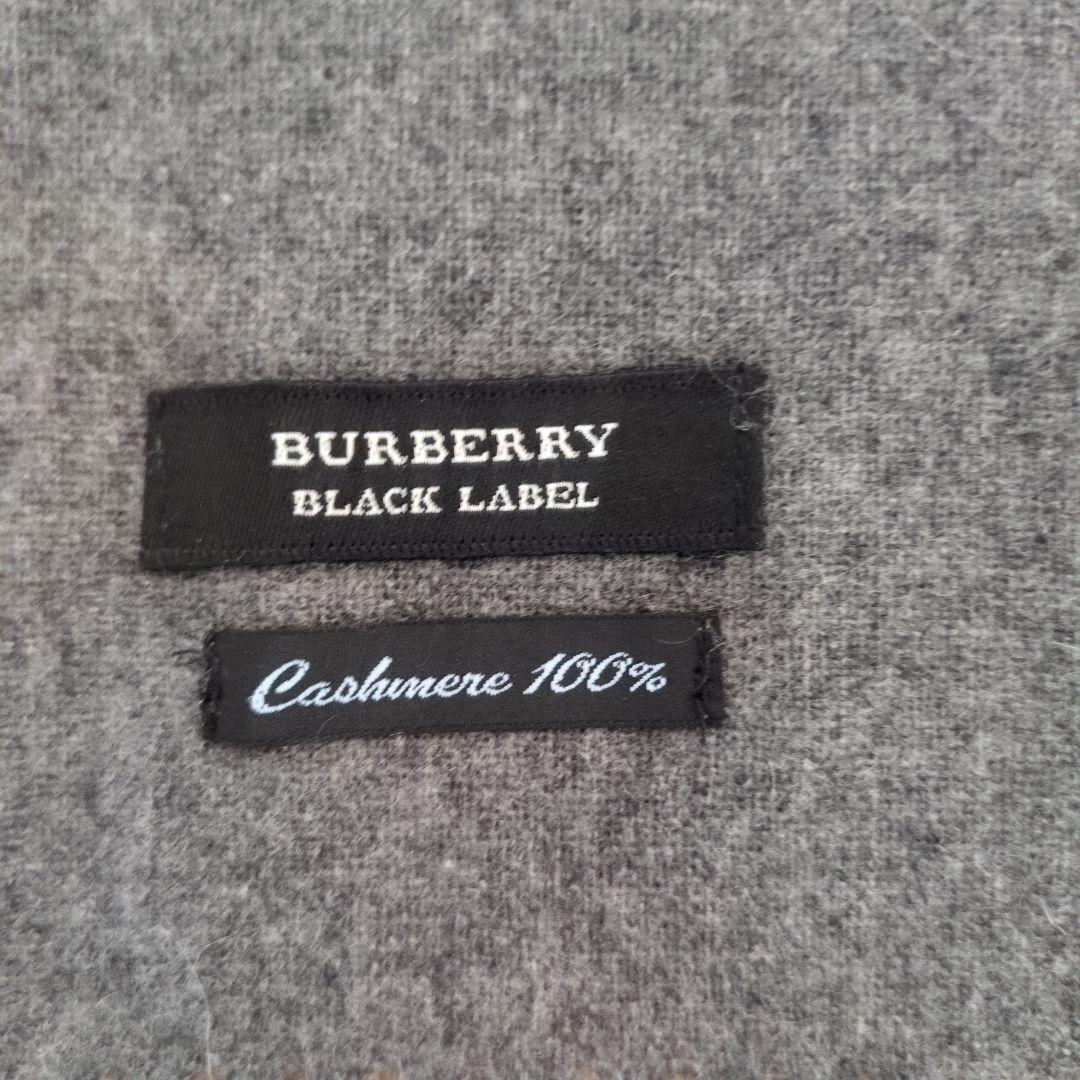 BURBERRY BLACK LABEL カシミヤ100%マフラー、ストール
