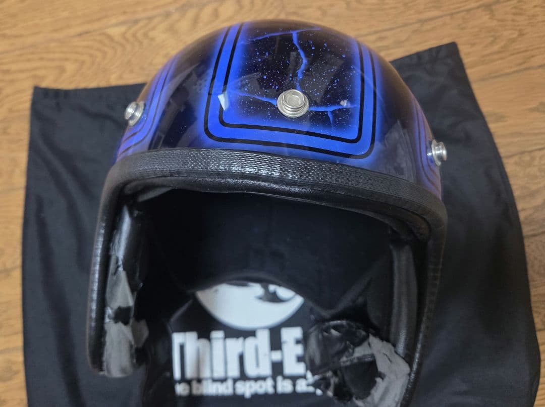 サードアイ ジェットヘル Third-Eye 青色 スピーカー付き