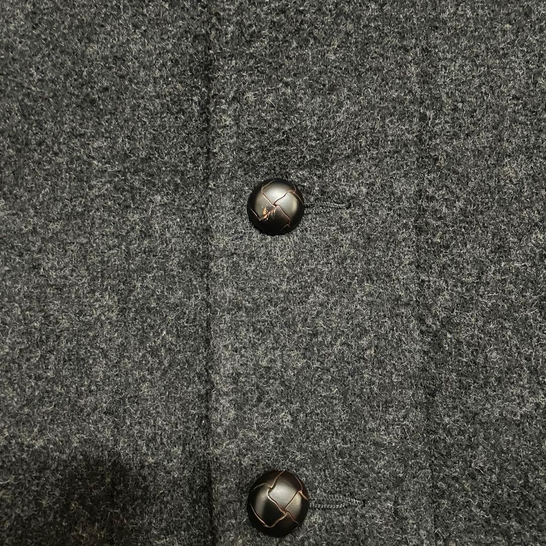 【美品】DANTON グレー ウールモッサコート サイズ38