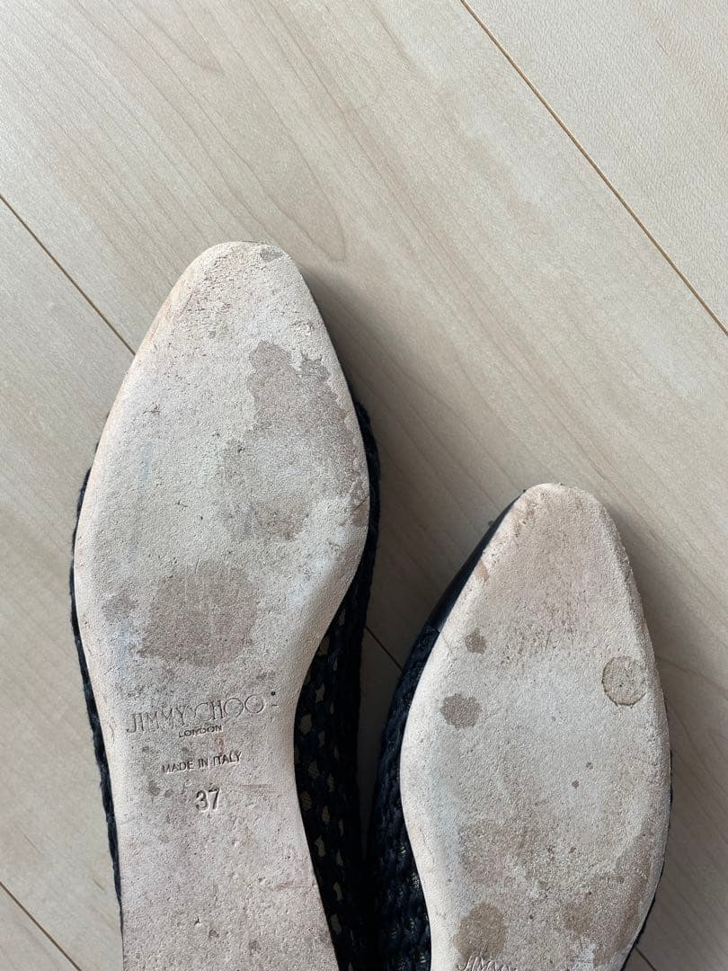 ジミーチュウのメッシュフラットシューズ【サイズ37】