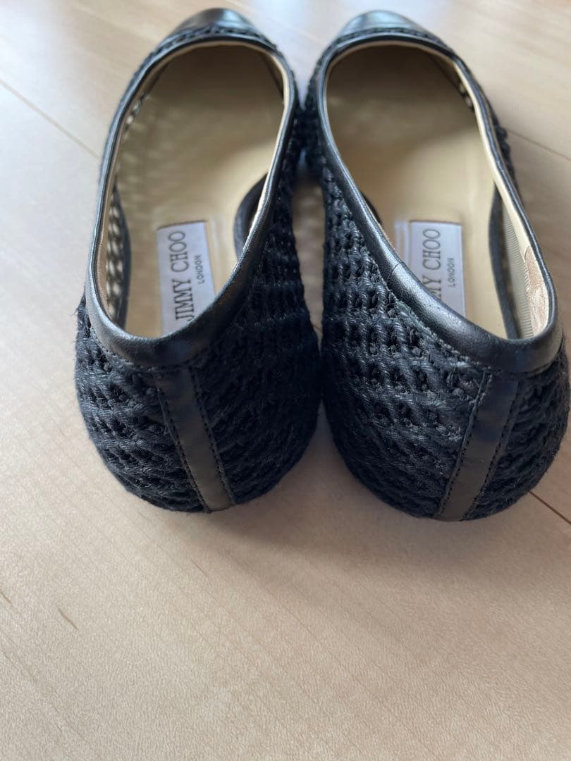 ジミーチュウのメッシュフラットシューズ【サイズ37】