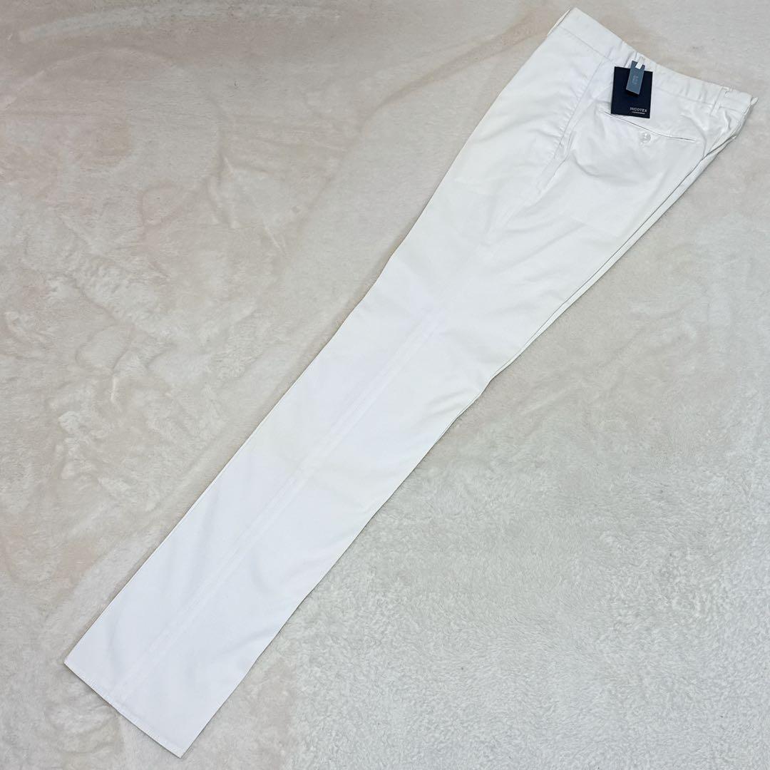 未使用品✨INCOTEX スラックス  BATAVIA コットン 白