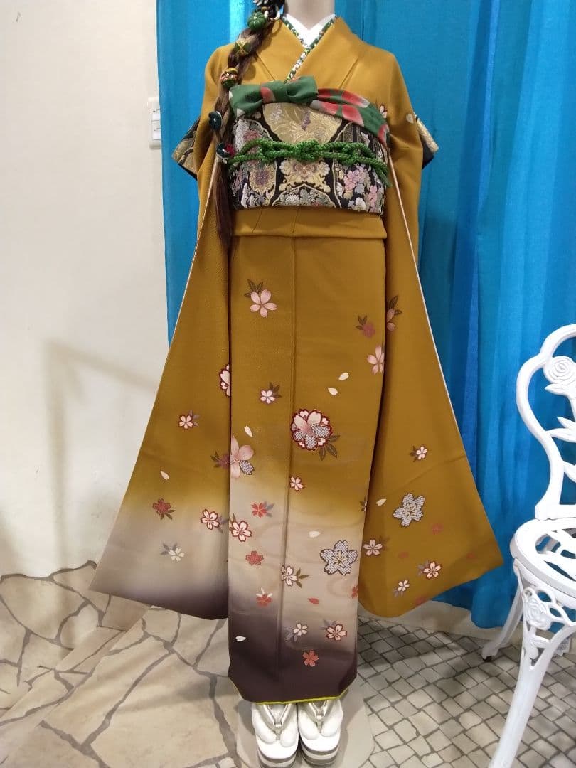 振袖フルセット、正絹振袖、成人式、重ね衿帯揚げ帯締め、西陣袋帯、襦袢、ガード加工