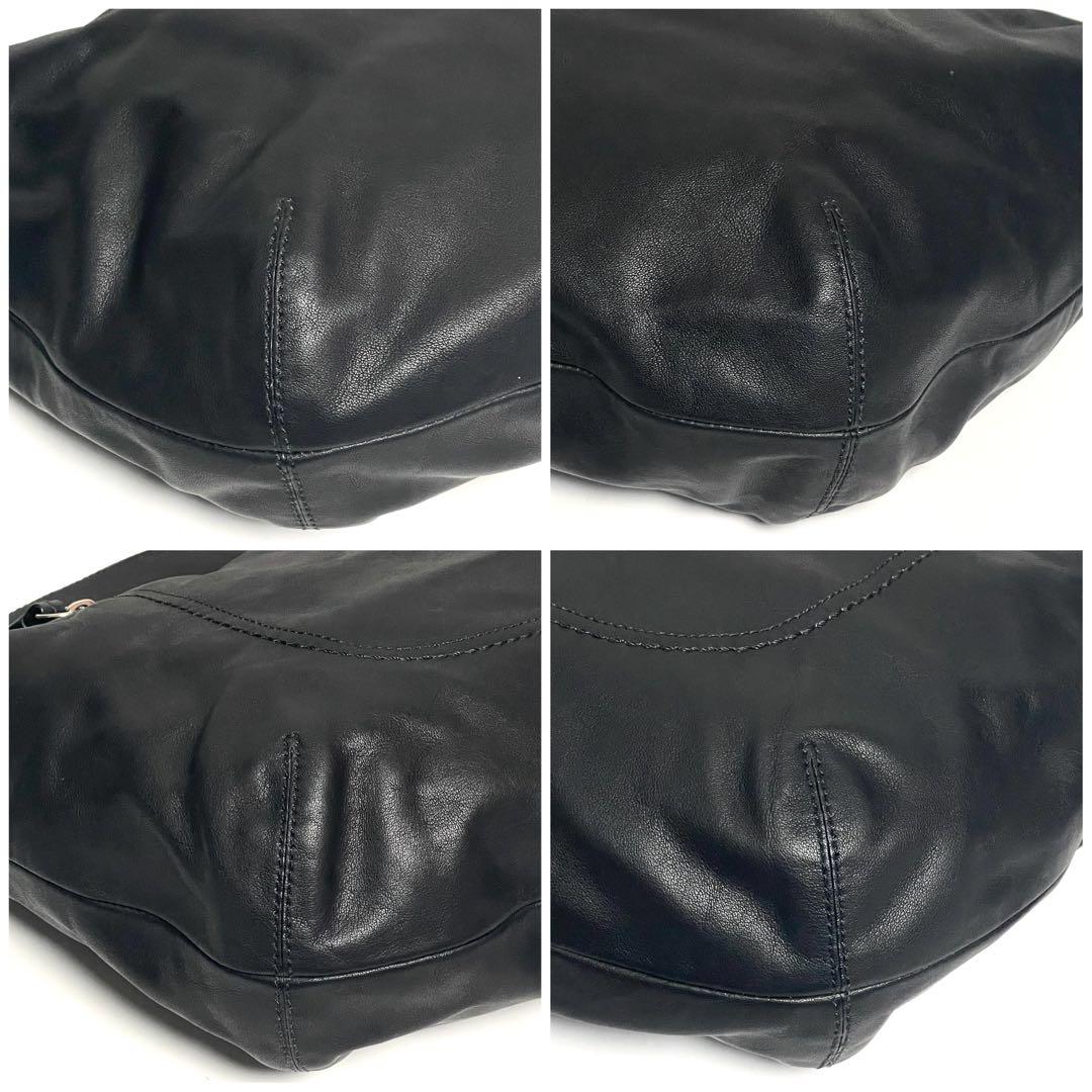 ✨極美品✨COACH コーチ レザー ホーボー ワンショルダー 黒 F13108