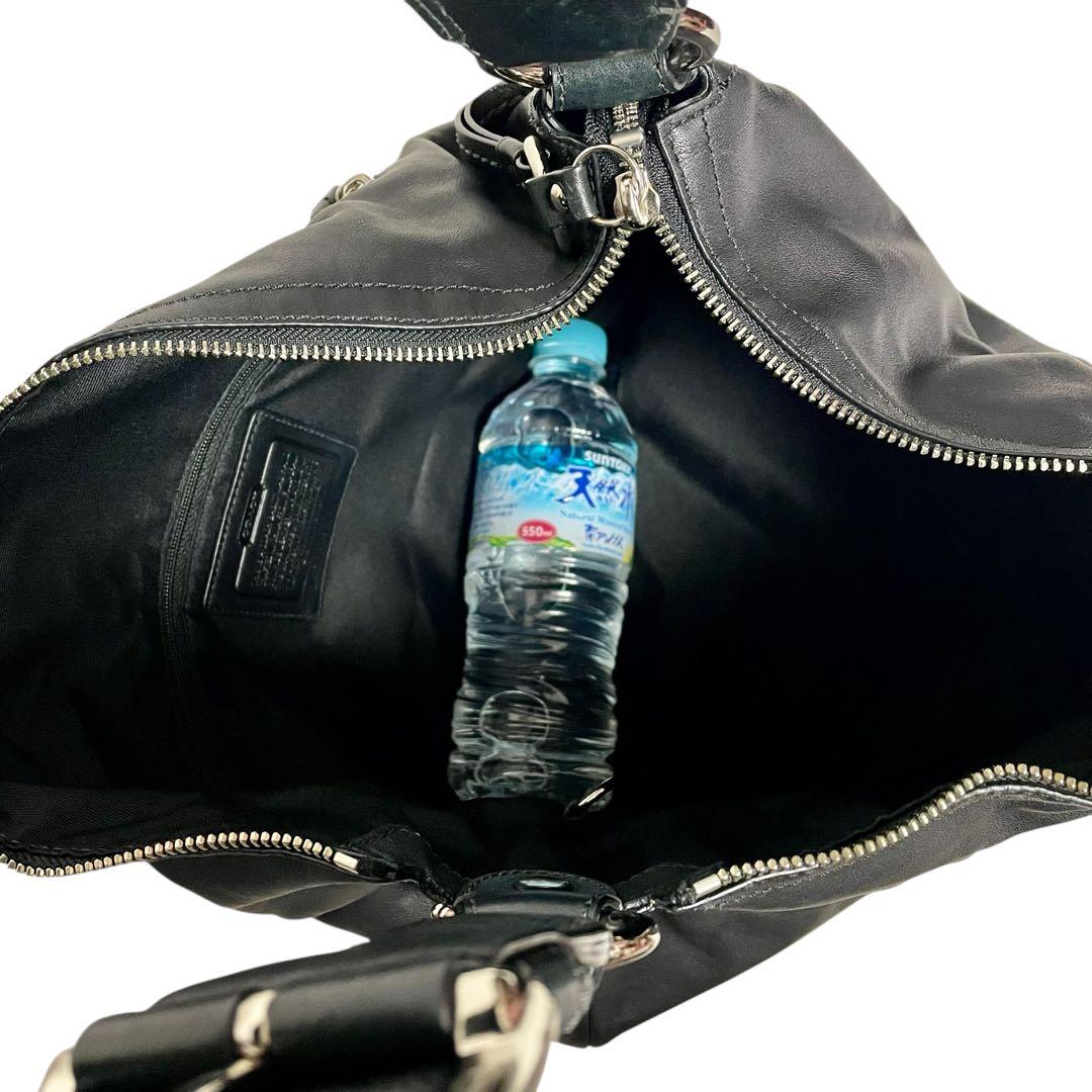 ✨極美品✨COACH コーチ レザー ホーボー ワンショルダー 黒 F13108