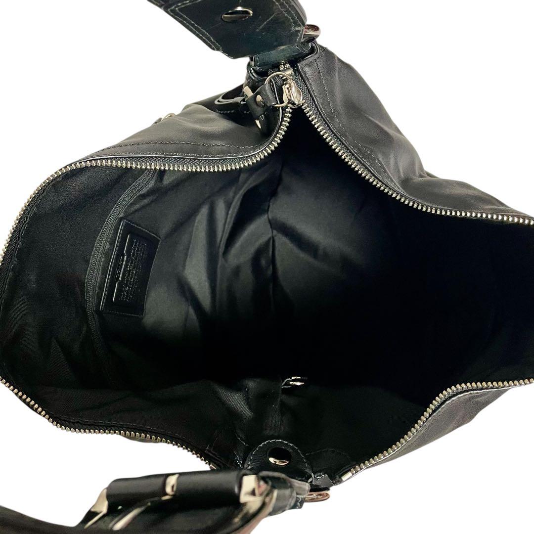 ✨極美品✨COACH コーチ レザー ホーボー ワンショルダー 黒 F13108