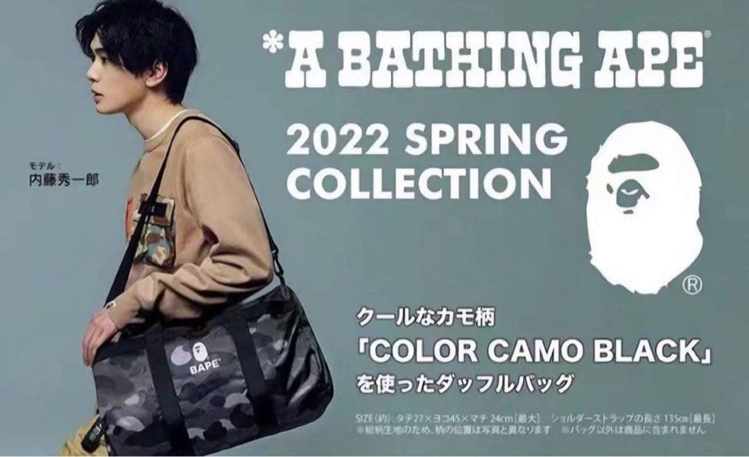 A BATHING APE アベイシングエイプ BAPE 大容量ダッフルバッグ