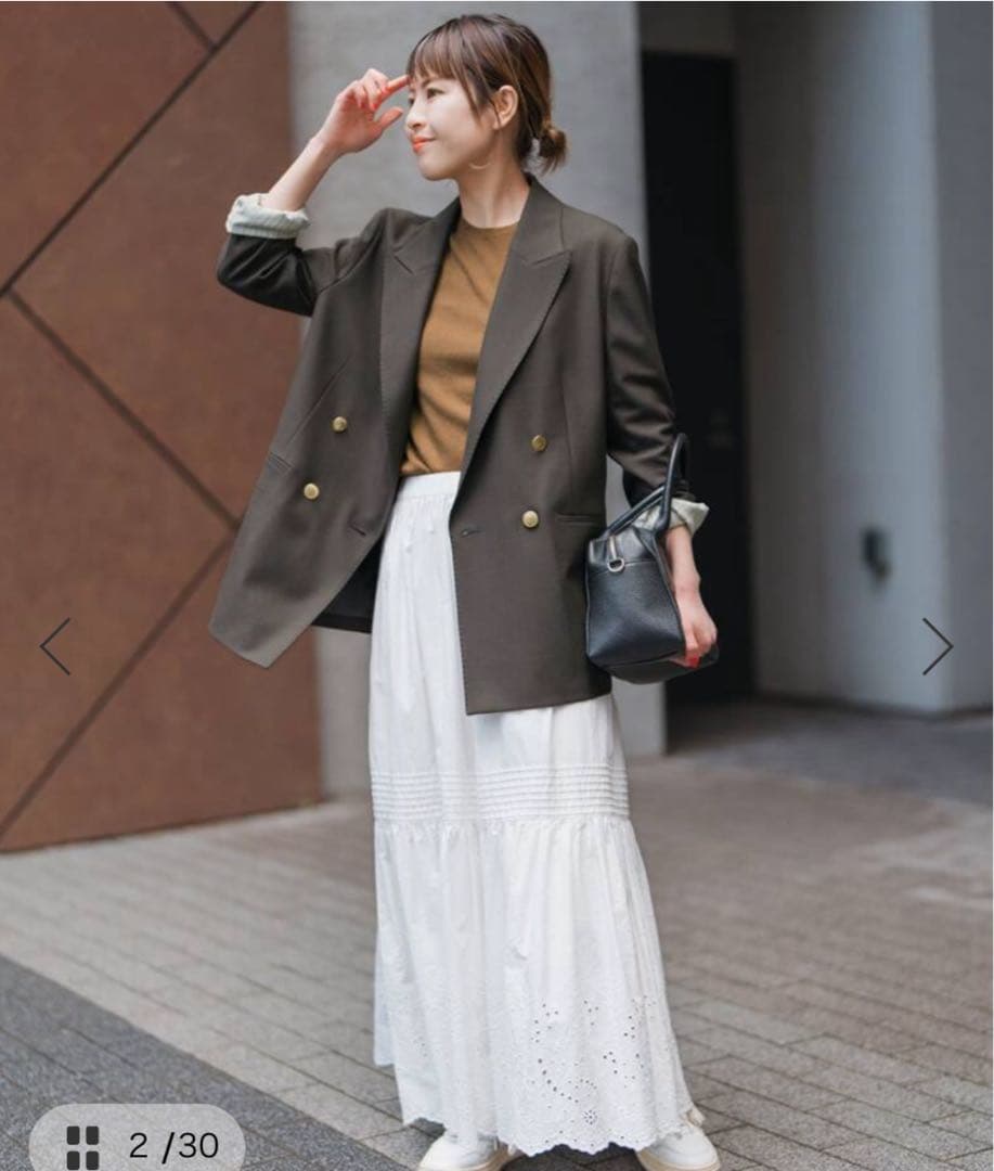 Spick and Span ウールブレンドダブルブレストジャケット 新品