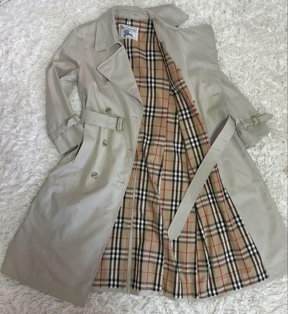 【訳あり】Burberry バーバリー　トレンチコート ダブルブレスト　ベルト付