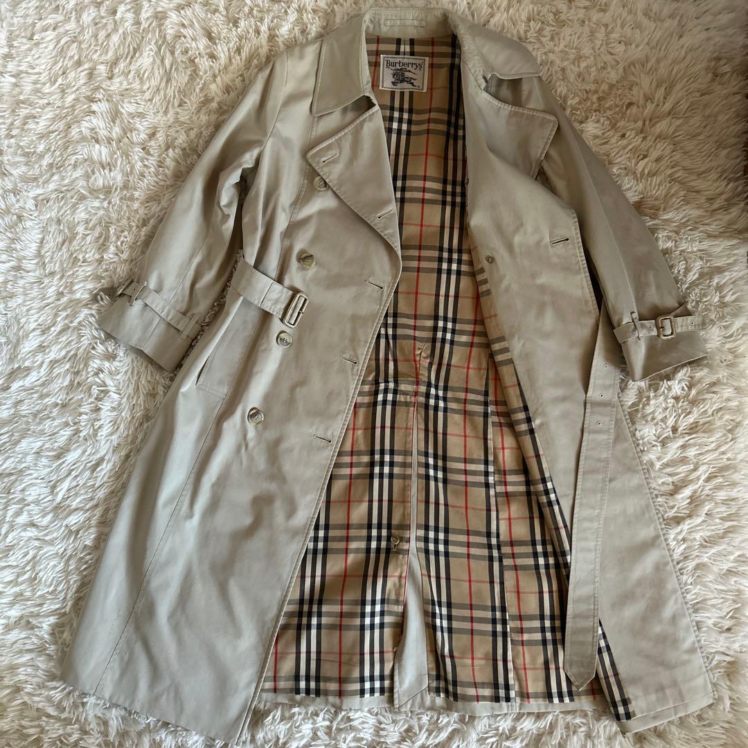 【訳あり】Burberry バーバリー　トレンチコート ダブルブレスト　ベルト付
