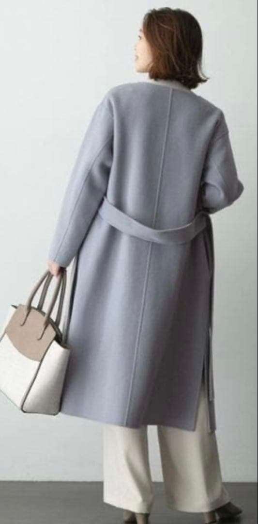 URBAN RESEARCH ROSSOリバーシブル/ウールヤクノーカラーコート