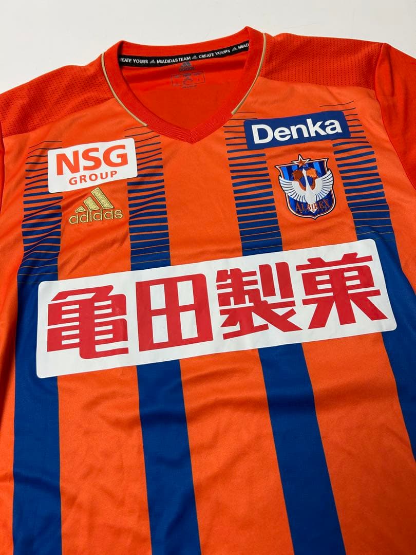 アルビレックス新潟　adidas 遠藤凌 #26 サイン入り　サッカーシャツ　O