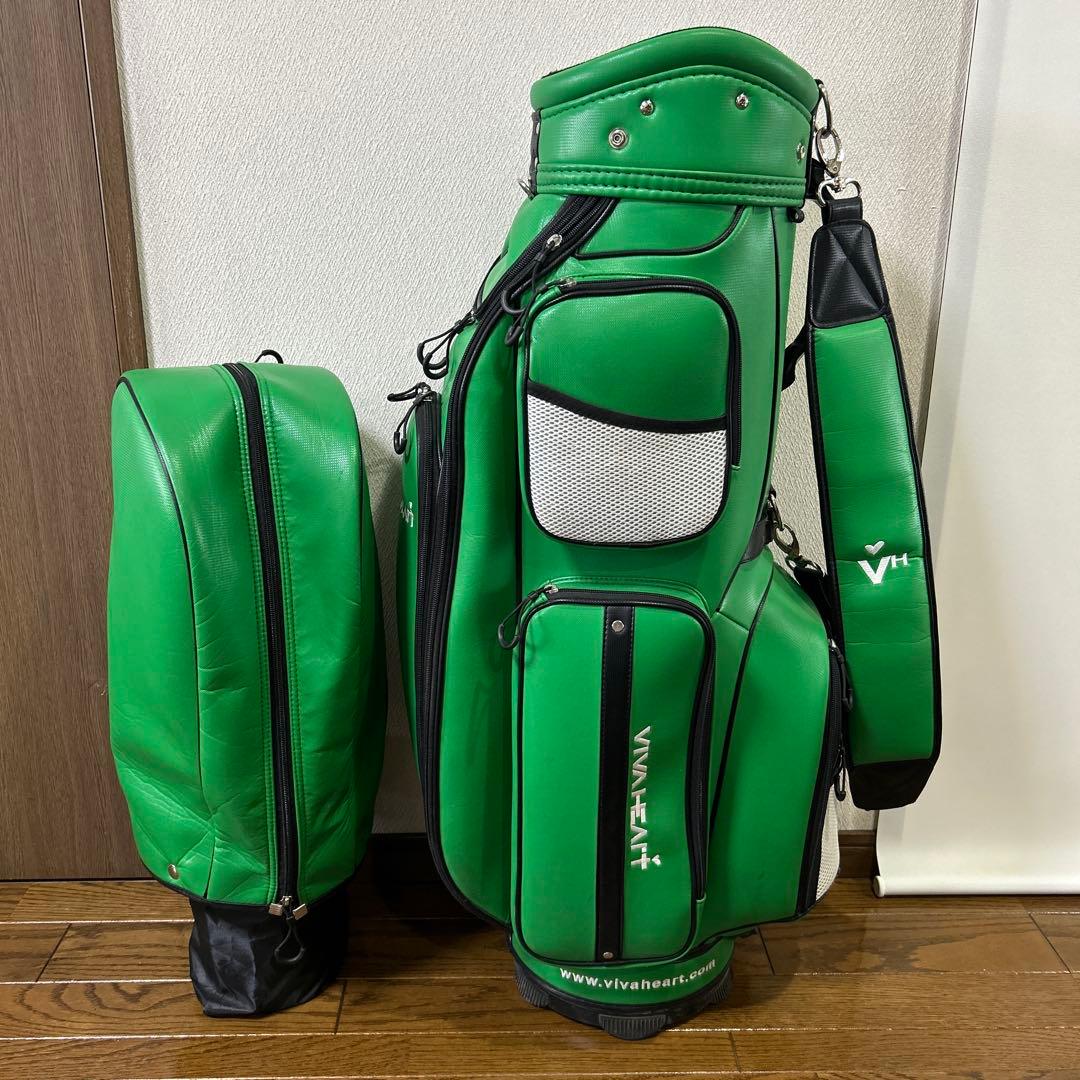 ビバハート　キャディバッグ　9.5型　グリーン