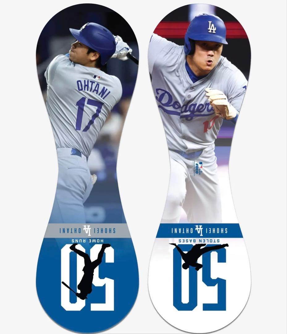 【大谷翔平】2024年50本塁打、50盗塁達成記念ボール ディスプレイケース付き